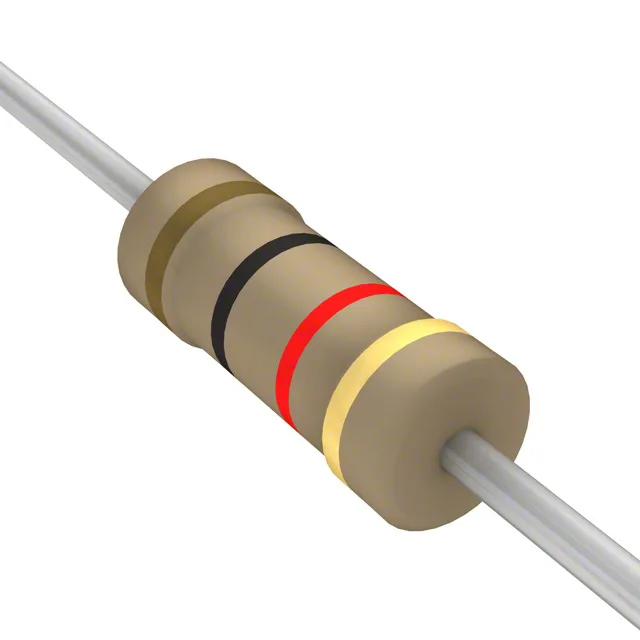 Resistor 1 kΩ 1/4 W, through-hole (pack of 10)